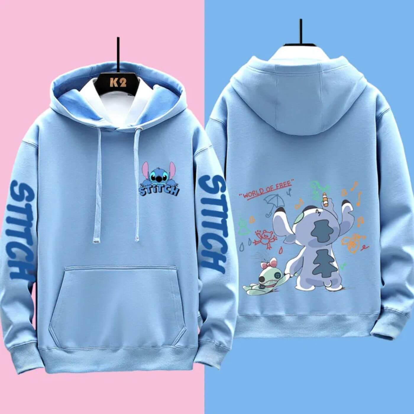 Stitchy™ - Pohodlná mikina s kapucí Disney Stitch