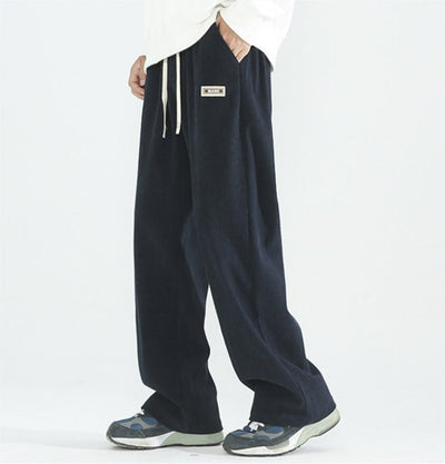 Eddy | Corduroy broek met wijde pijpen