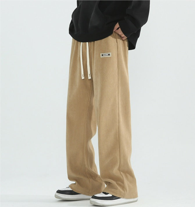 Eddy | Corduroy broek met wijde pijpen