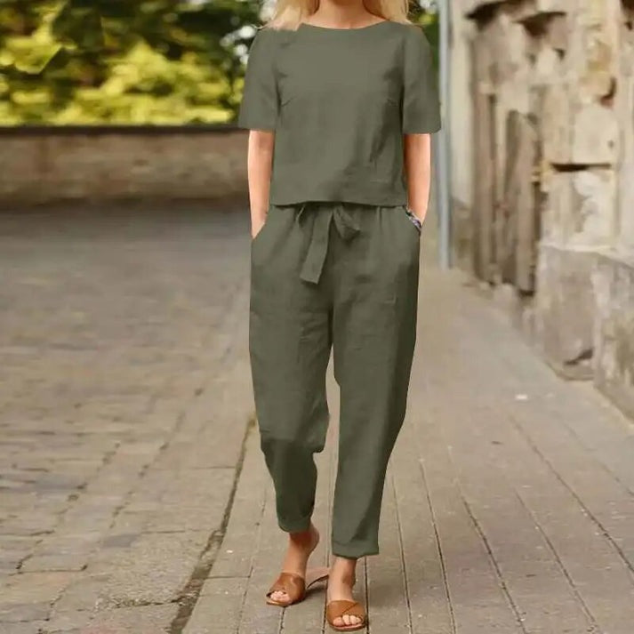 Linnea | Comfortabele 2-delige linnen set